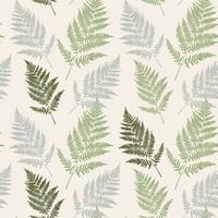 Fern leaf seamless pattern background. Vector Illustration