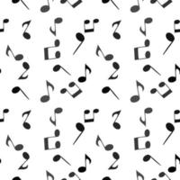 Soaring musical notes. seamless pattern Vector Illustration. EPS10