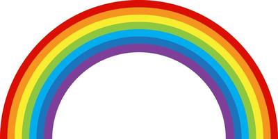 rainbow multicolored curved. Vector Illustration. EPS10