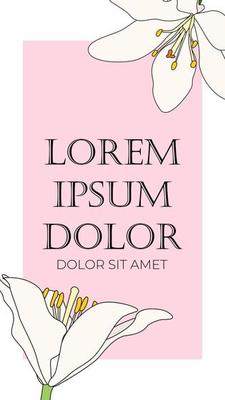 Summer Abstract Instagram stories  banner background can be use for landing page, website, mobile app, web design. Vector Illustration