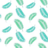 Colorful Silhouette of Palm Trees on White Background. Seamless pattern. Vector illustration