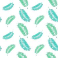 Colorful Silhouette of Palm Trees on White Background. Seamless pattern. Vector illustration