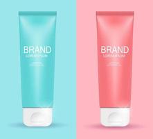 Design Cosmetics Product  Template for Ads or Magazine Background. 3D Realistic Vector Iillustration