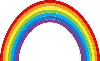 rainbow multicolored curved. Vector Illustration. EPS10