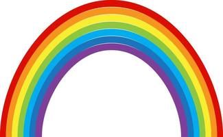 rainbow multicolored curved. Vector Illustration. EPS10