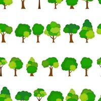 Flat tree Seamless Pattern Background Vector Illustration