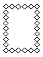 black rectangular frame. A4 format. Vector Illustration. EPS10