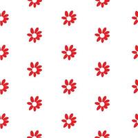 Simple Flower Seamless Pattern Background. Vector Illustration