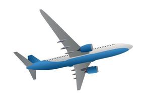 Airliner Icon. Side view from the bottom. Vector Illustration
