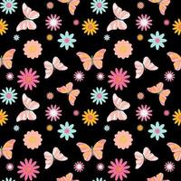 Butterfly Seamless Simple Pattern Background Vector Illustration