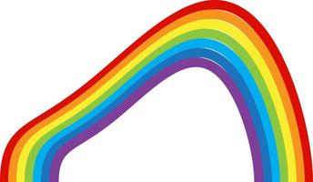 rainbow multicolored curved. Vector Illustration. EPS10