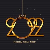 2022 Abstract Vector Illustration New Year Bakground. EPS10