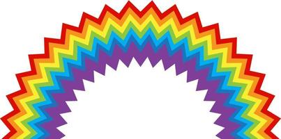 rainbow multicolored curved. Vector Illustration. EPS10