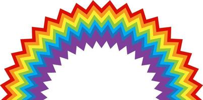 rainbow multicolored curved. Vector Illustration. EPS10