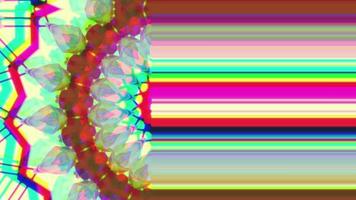 Floral abstract background. Kaleidoscope pattern, whimsical explosion. video