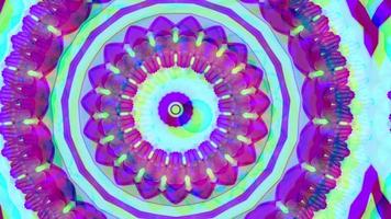 Future 4K background, kaleidoscope. Vibrant effect background. video