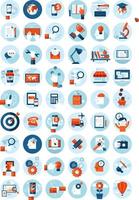 Set of Flat Design Concept Icons vector