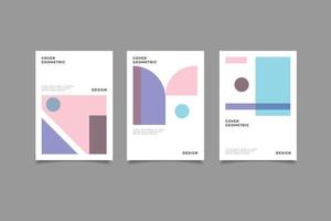 Abstract geometric cover collection vector