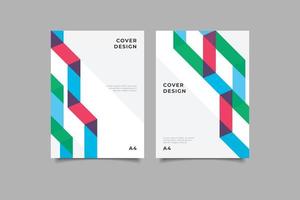 business cover collection geometric design vector