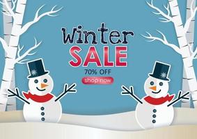 winter season sale special offer sale product display vector