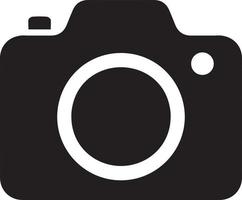 Camera icon flat vector