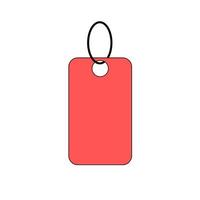 Price tag simple vector. Coupon icon. vector