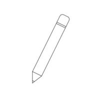 Pencil line art. Pencil icon.