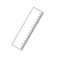 Ruler or scale line art. Ruler for taking measurements. vector