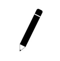 Pencil silhouette. Pencil icon. vector
