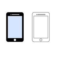 Smartphone vector set. Smartphone icon set.