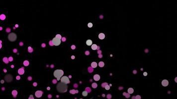 Abstract shape bubble animation with black background video