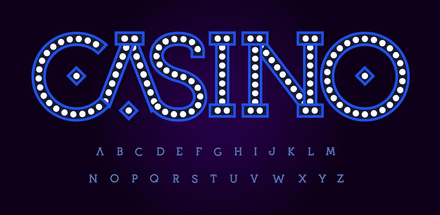 Casino Font Vector Art, Icons, and Graphics for Free Download