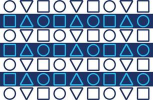 Abstract Circle, Square and Triangle Background Pattern vector