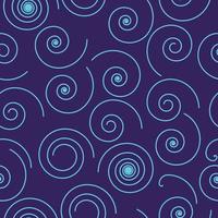 Spiral Line Shapes Seamless Background Pattern vector