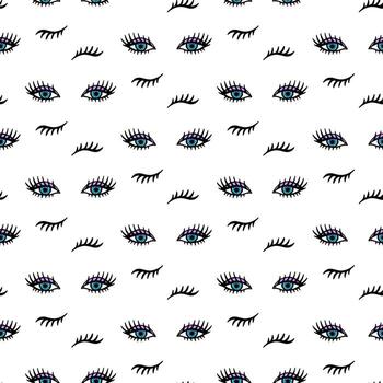 Vector hand drawn seamless pattern