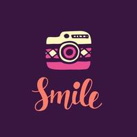 Smile Inspirational poster vector