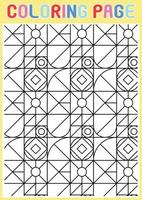 Coloring Pages Geometrical Adults Relaxing Pattern Abstract vector