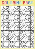 Coloring Pages Geometrical Adults Relaxing Pattern Abstract vector