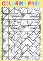 Coloring Pages Geometrical Adults Relaxing Pattern Abstract vector