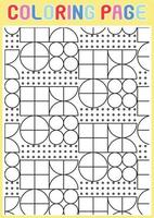 Coloring Pages Geometrical Adults Relaxing Pattern Abstract vector