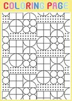 Coloring Pages Geometrical Adults Relaxing Pattern Abstract vector