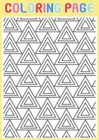 Coloring Pages Geometrical Adults Relaxing Pattern Abstract vector