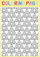 Coloring Pages Geometrical Adults Relaxing Pattern Abstract vector