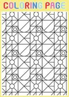 Coloring Pages Geometrical Adults Relaxing Pattern Abstract vector