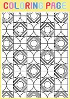Coloring Pages Geometrical Adults Relaxing Pattern Abstract vector