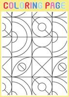 Coloring Pages Geometrical Adults Relaxing Pattern Abstract vector