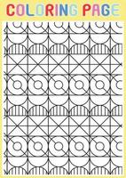 Coloring Pages Geometrical Adults Relaxing Pattern Abstract vector