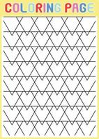 Coloring Pages Geometrical Adults Relaxing Pattern Abstract vector