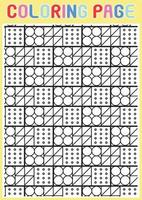 Coloring Pages Geometrical Adults Relaxing Pattern Abstract vector