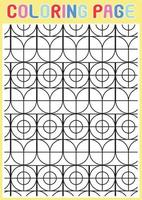 Coloring Pages Geometrical Adults Relaxing Pattern Abstract vector